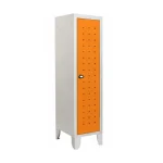armadio spogliatoio monoplus 1 anta grigio arancione 320x500x1800mm