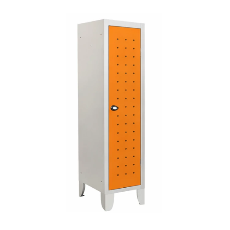 armadio spogliatoio monoplus 1 anta grigio arancione 320x500x1800mm