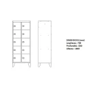 spogliatoio personl lockers 10 posti dimensioni