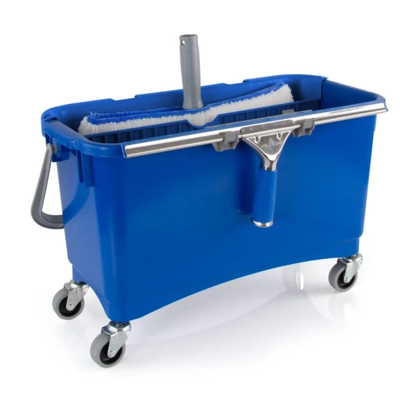 secchio in plastica 20 lt con manico blu